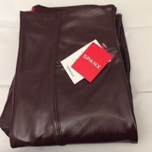 - SPANX faux patent leather leggings size S New